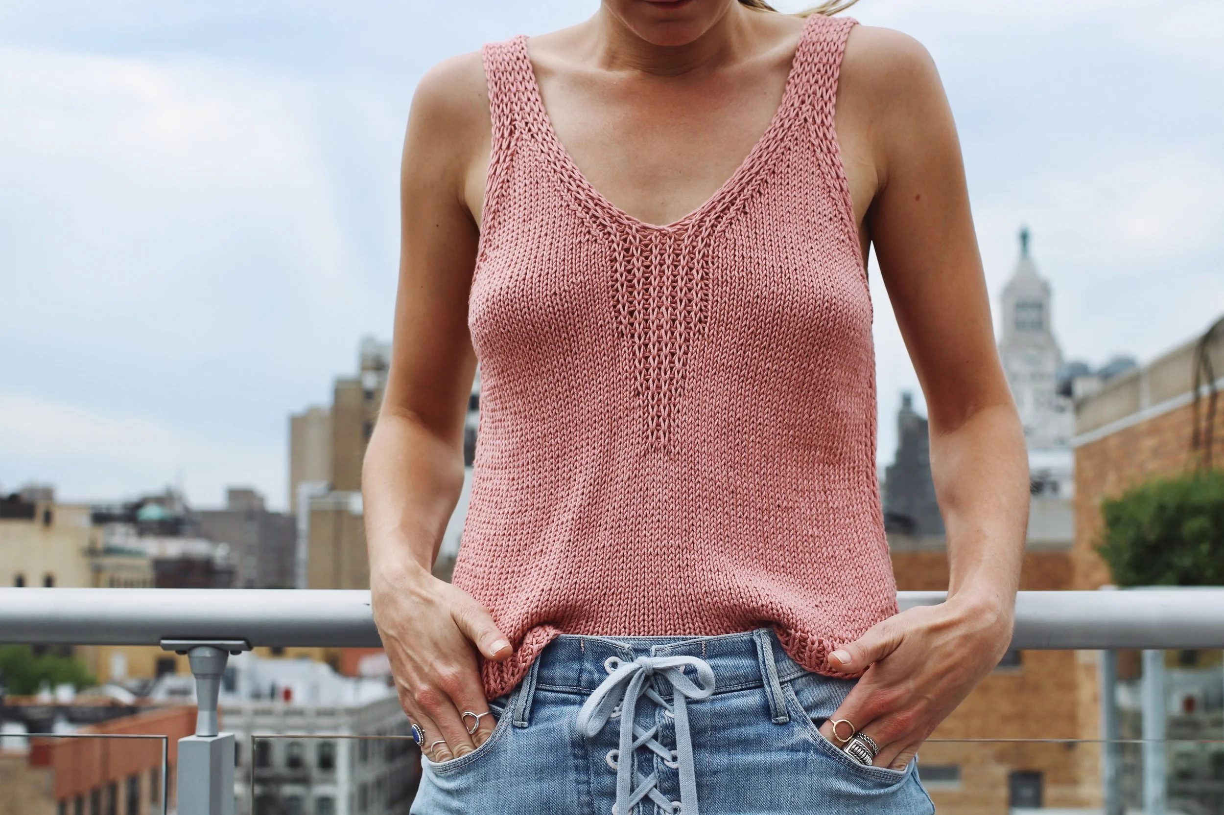 Streamline Tank FREE Knitting Pattern — Two of Wands